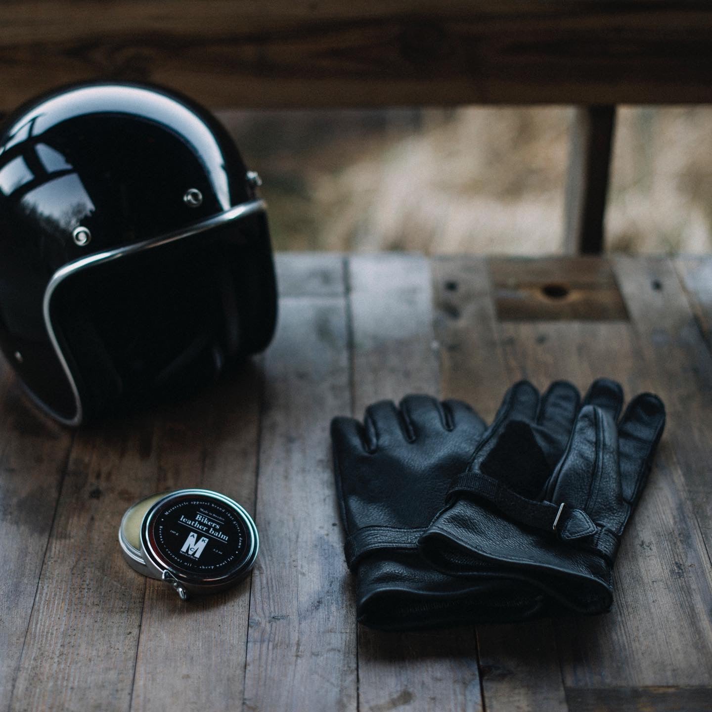MackofMack Bikers Leather Balm is the best leather glove waterproofing choice. Natural leather conditioner. Especially if you are looking  how to waterproof vegetable tanned leather gloves. Mack of Mack.